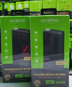 Oraimo 300 Lit 30,000mah Power Bank OPB-1301