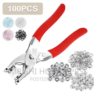 Metallic Snup Button Pliers Set