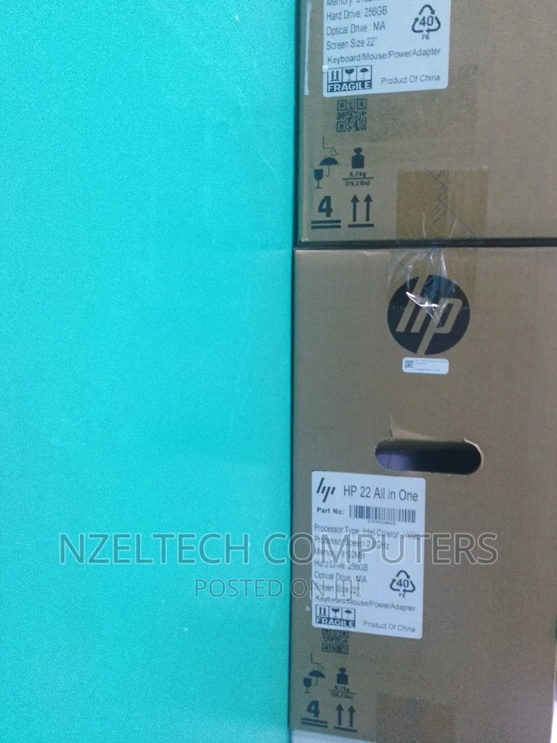 New Desktop Computer HP AiO 22 8GB Intel Celeron SSD 256GB