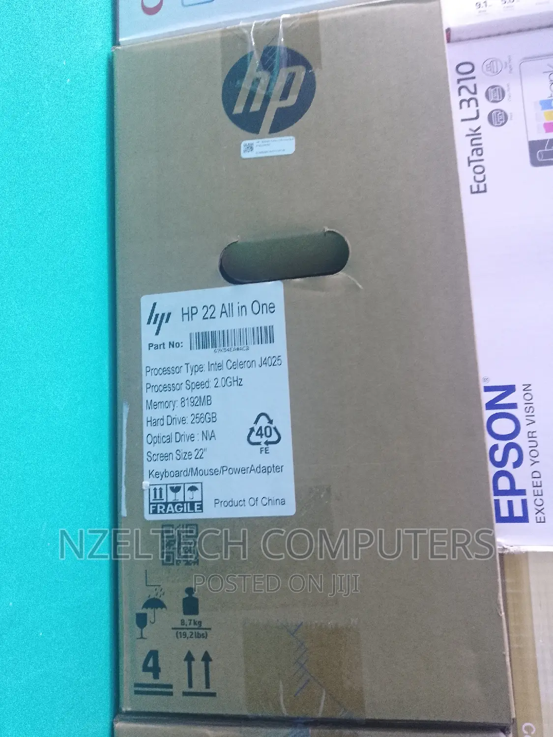 New Desktop Computer HP AiO 22 8GB Intel Celeron SSD 256GB