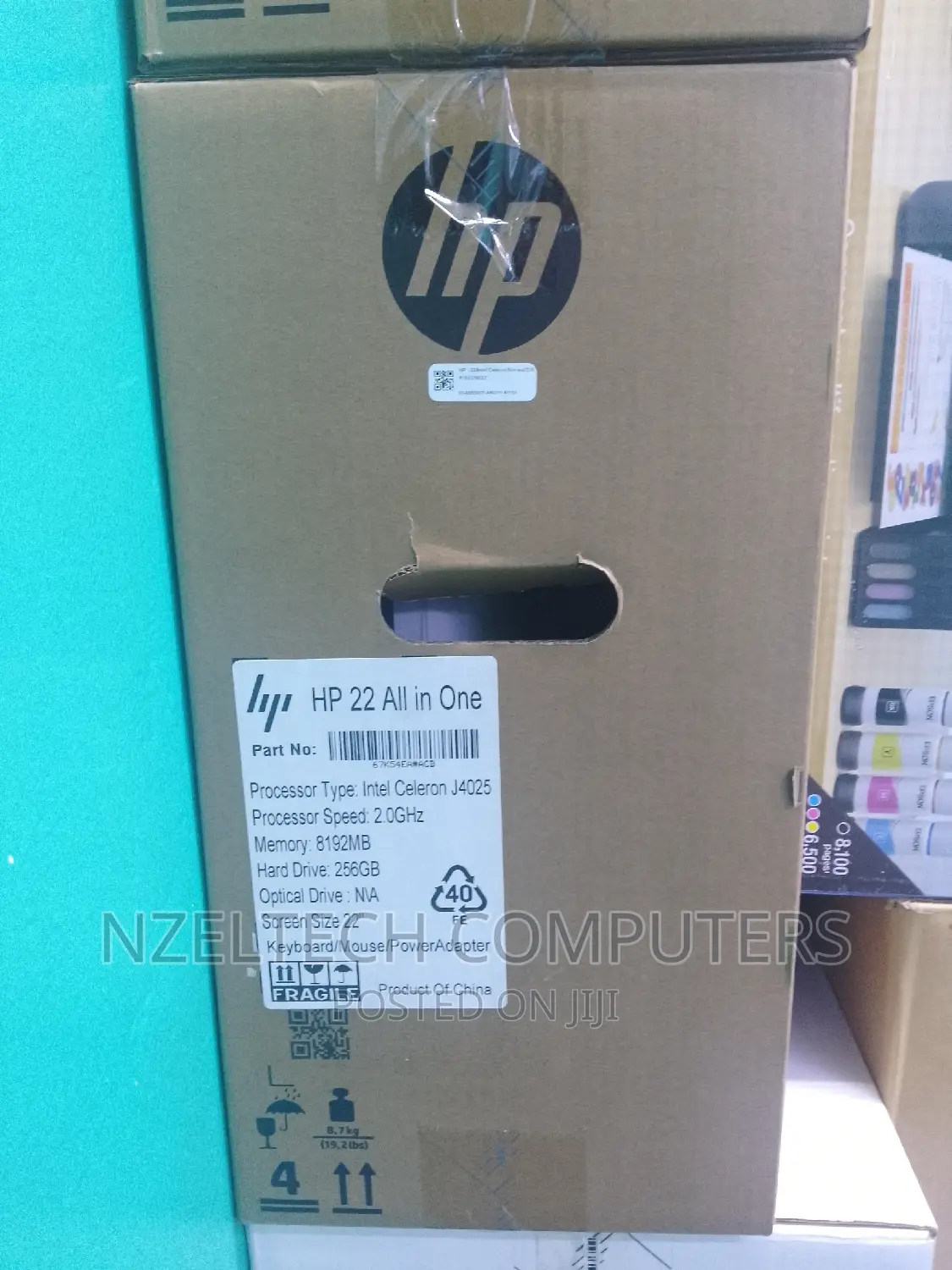 New Desktop Computer HP AiO 22 8GB Intel Celeron SSD 256GB