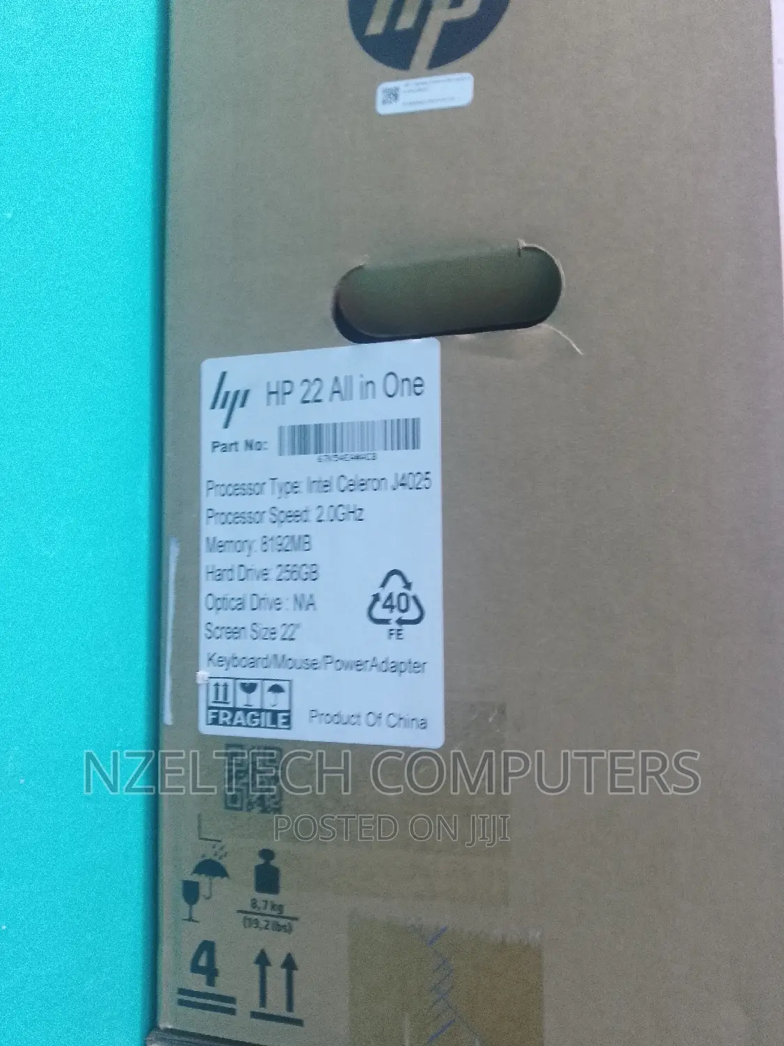 New Desktop Computer HP AiO 22 8GB Intel Celeron SSD 256GB