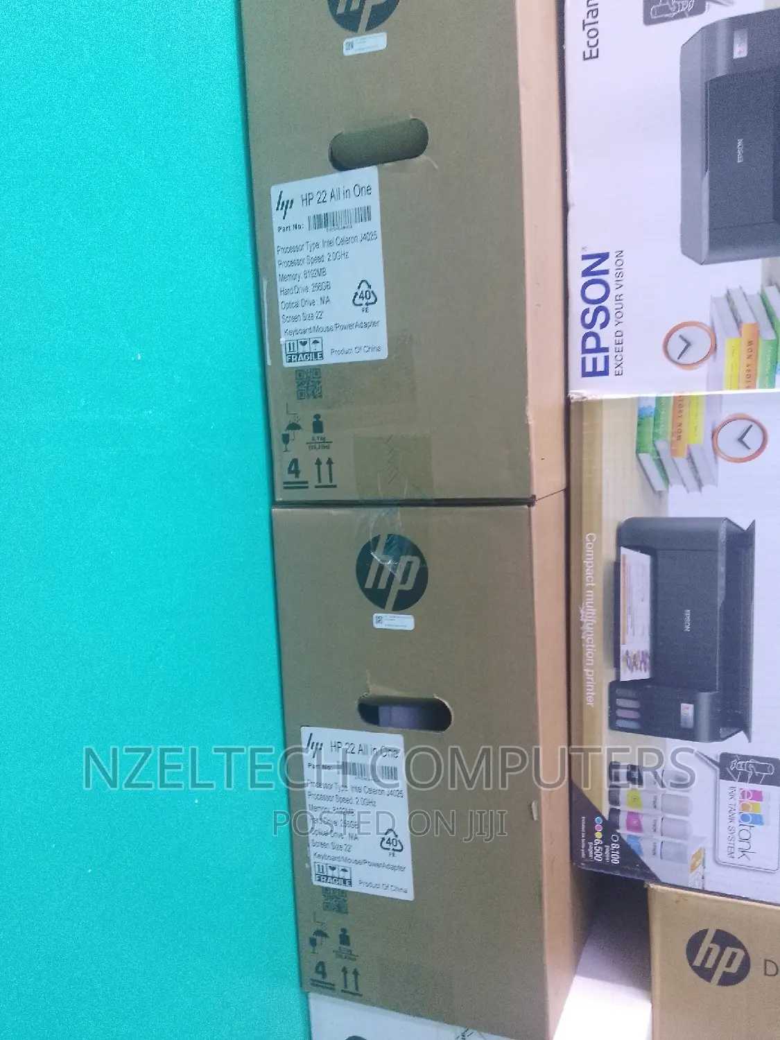 New Desktop Computer HP AiO 22 8GB Intel Celeron SSD 256GB