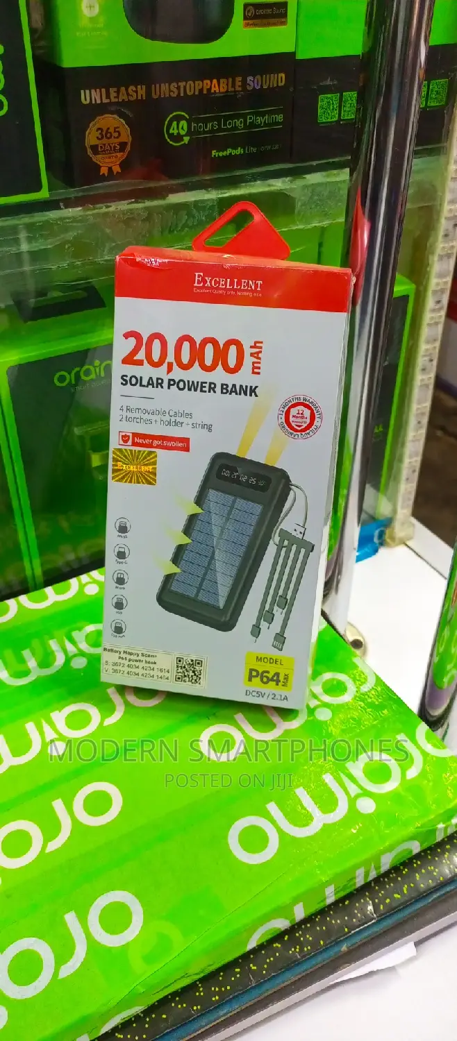 20,000mah Solar Power