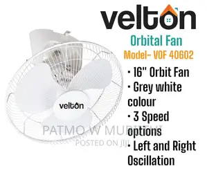 Wall Fan, Velton Orbit Fan 16"