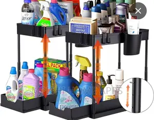Detachable 2 Layer Spice Rack With Bottom Drawer