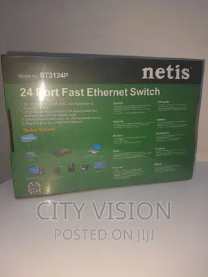 24 Port Fast Ethernet Switch!! Netis !! 24(St3124p)Netis