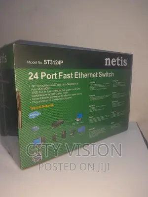 Netis Ethernet Rackmount Switch (St3124p)24 Port Netis