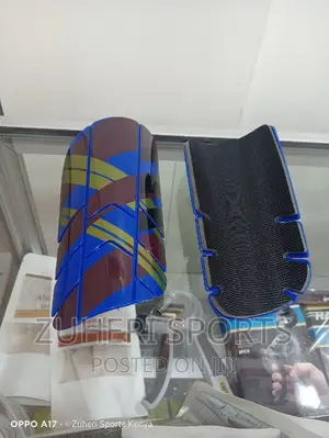 Shin Guard Stripped for Football Shin Protection