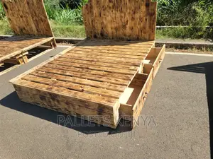 5×6.Pallet Bed- Blazed Pallet Bed Frame With Drawers. (Fa06)