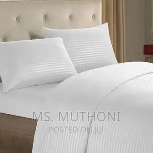 Quality White Duvet Cover,1 Bedsheet N 2 Pillowcases