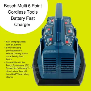Bosch Multi 6 Point Cordless Tools Battery Fast Charger