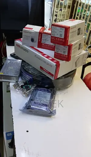 Hikvision 4 CCTV Set Camera CCTV Installation Kit CCTV 2mp 