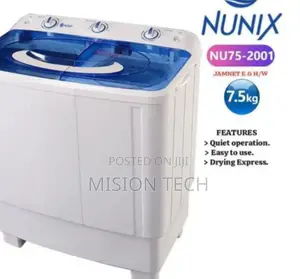 Nunix 7.5 KGS Twin Tub Washing Machine