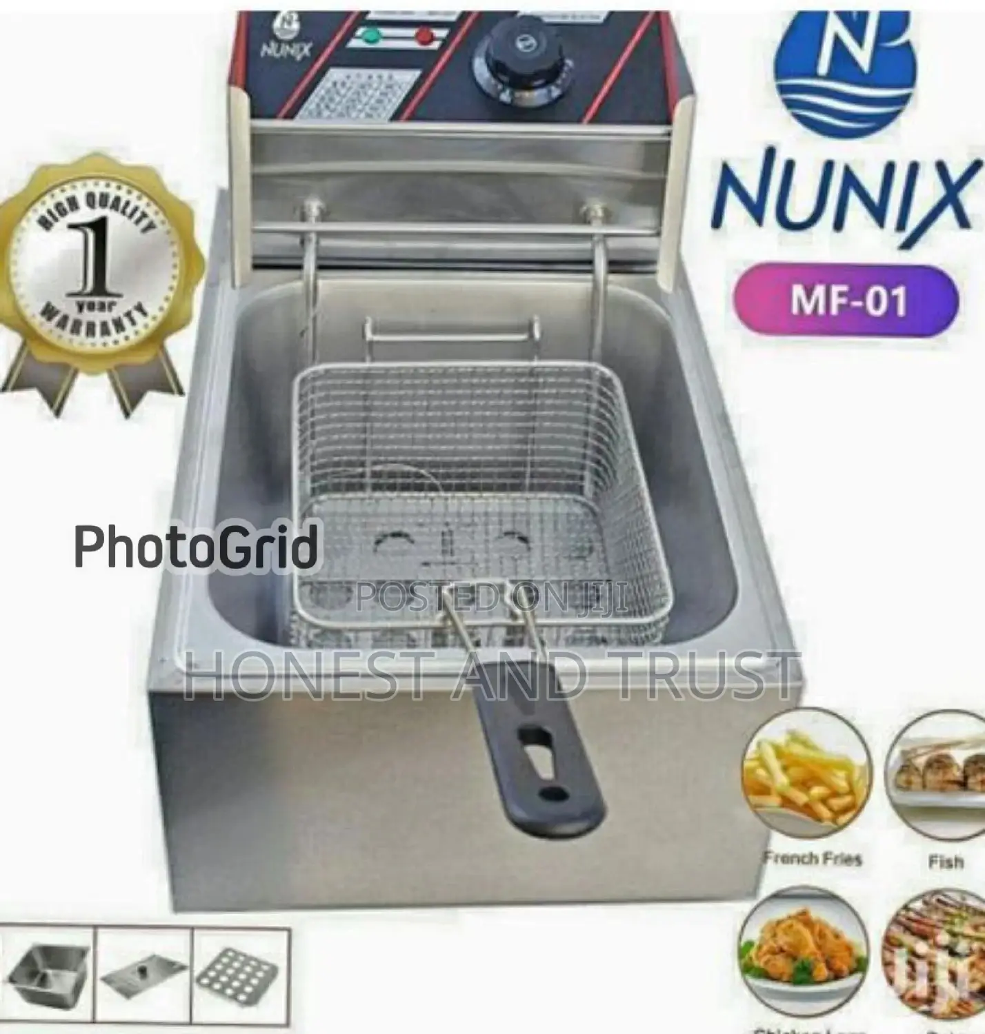 Nunix Single Deep Fryer 6l