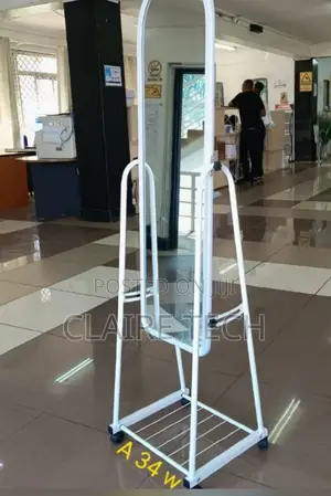 Dressing Mirror With Shoe Storage Rack Available in White,