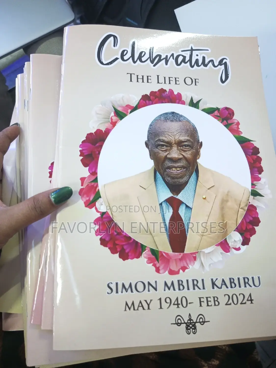 Executive Funeral Program Design and Publish