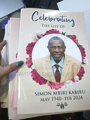 Executive Funeral Program Design and Publish