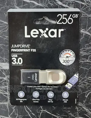 Lexar 256GB Fingerprint F35 USB 3.0 Flash Drive