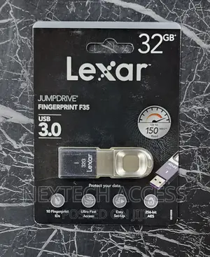 Lexar 32GB Fingerprint F35 USB 3.0 Flash Drive
