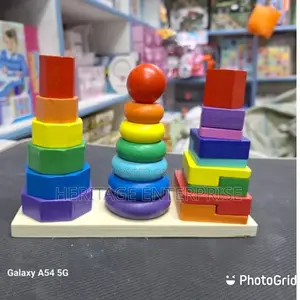 Rainbow Tower 3 Columns Stacking Montessori Toys- Small