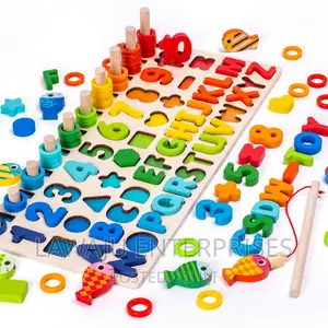 Montessori Fishing Toy With Abc and Numbers