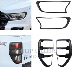 Ford Ranger Matte a Pair of Headlight Covers