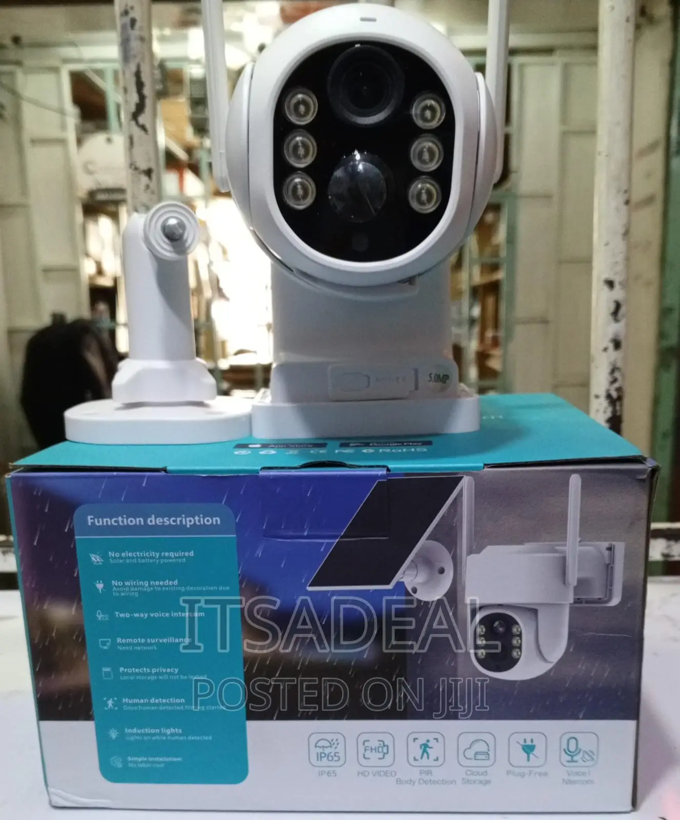 Solar Powered Smart Alarm PTZ Security Camera