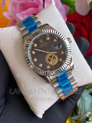 Silver Rolex Men's Watch