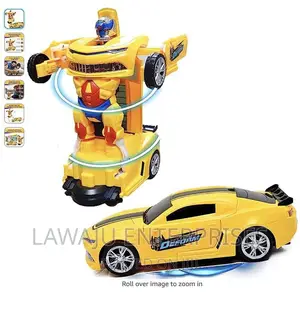 Yellow Robot Transform Car
