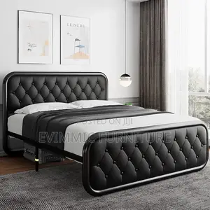 Queen Size Turfted Headboards Metal Beds