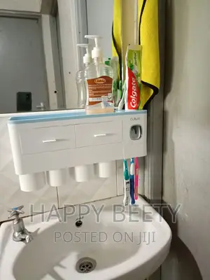 *4 Cups Luxury Toothbrush/Toothpaste Holder