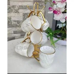 Cups, Cups Set of 6 Golden Cups.