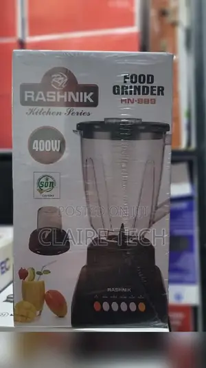Rashnik 2 in 1 Electric Blender With Grinder,400watts