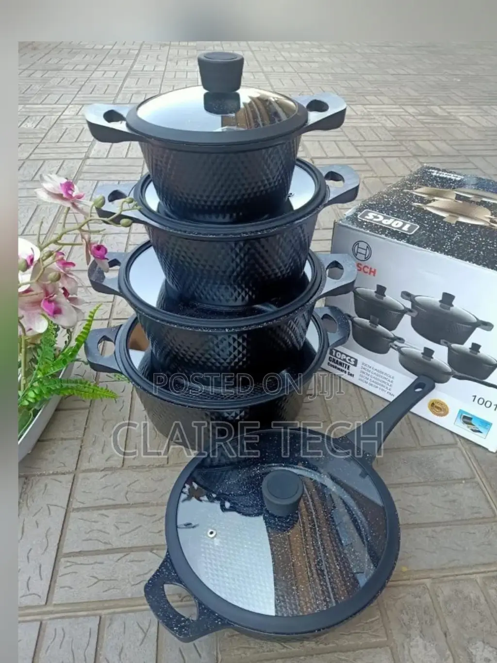 10 Pieces Silicon Bosch Cookware Set
