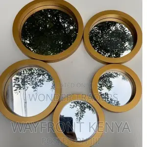 5in 1 Decor Mirrors Available in Gold. Gold, Black Only.