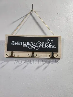 Kitchen Wall Hanging Hook Key Holder Wooden
