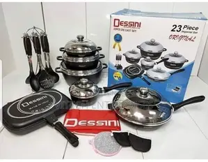 Dessini 23pcs Heavy Imperial Non-Stick Die Cast Cookware Set