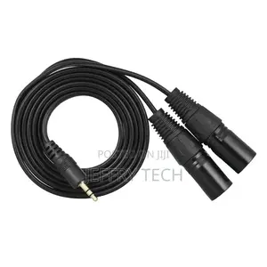3.5mm TRS Male to Dual XLR Male Balanced Interconnect
