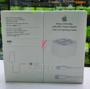 Apple Power Adapters 25W With USB C to Lightning Cable