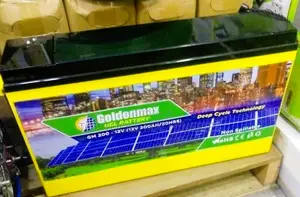 Original Goldenmax 200ah Gel Slim Battery