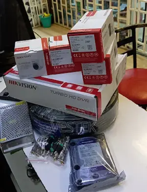 Eight Hikvision 8 CCTV Cameras 8 Channel DVR With 1TB HDD