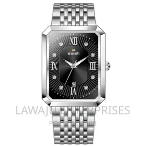 Silver Black Stylish Men's Watch