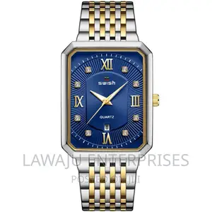 Two-Tone Blue Stylish Men's Watch