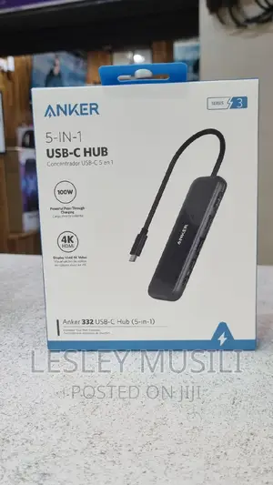 Anker 332 USB-C Hub (5-in-1) With HDMI Display,