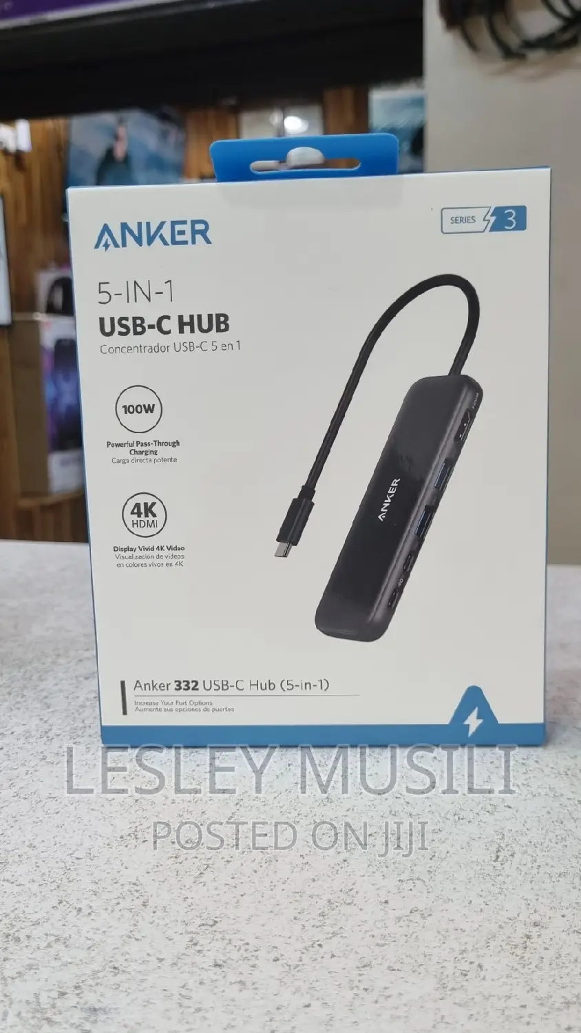 Anker 332 USB-C Hub (5-in-1) With HDMI Display,