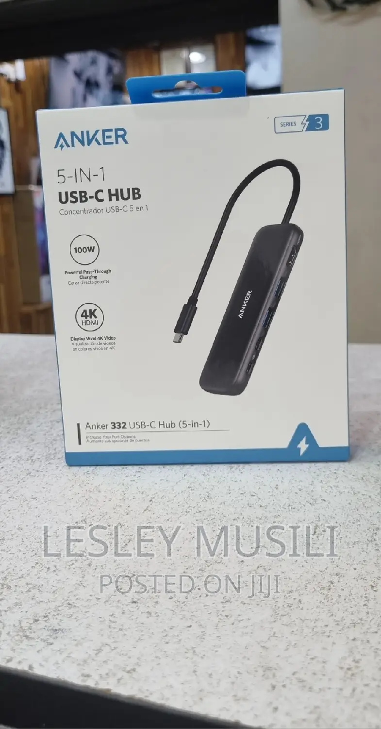 Anker 332 USB-C Hub (5-in-1) With HDMI Display,