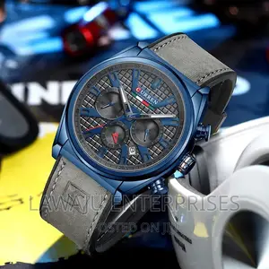 Black Strap Curren Men's Watch