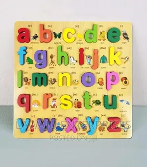 Wooden Montessori Small Letters Puzzle Board