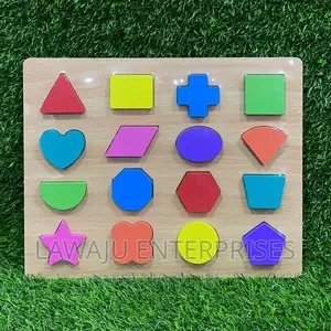 Wooden Montessori Shapes Puzzle Board
